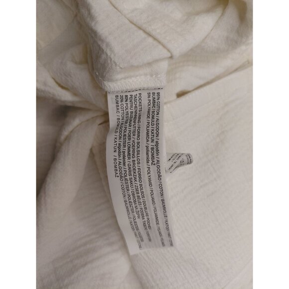 MANGO MNG Suit Women's Off-White Cropped Textured Jacket Size S/M - Picture 14 of 14